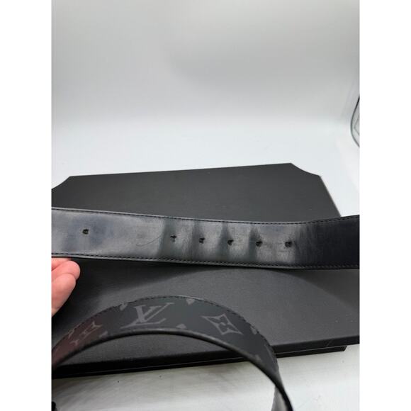 Louis Vuitton Saint-Turle Riverso Belt Monogram Eclipse 95/38 SPB-MS 354325 - Picture 8 of 12